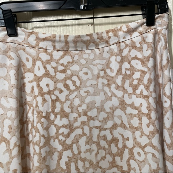 Anne Klein A-line skirt cheetah print nude size 4 - Picture 2 of 8